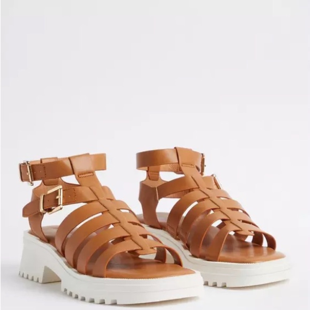 Torrid Tan Strappy Chunky Sandals